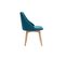 Chaises Scandinaves En Tissu Bleu Canard Et Bois Clair (lot De 2) Higgins