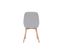 Chaises Scandinaves En Tissu Gris Clair Et Bois Clair Massif (lot De 2) Holo