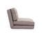 Chauffeuse 1 Place Convertible En Tissu Taupe Sally