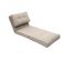 Chauffeuse 1 Place Convertible En Tissu Taupe Sally