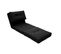 Chauffeuse 1 Place Convertible En Tissu Noir Sally