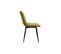 Chaises Design En Tissu Velours Bronze Et Métal Noir (lot De 2) Pumpkin