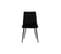 Chaises Design Noires En Tissu Velours Et Métal (lot De 2) Pumpkin