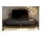 Meuble TV Design Finition Bois Noir Mat L205 Cm Nema