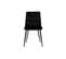 Chaises Design Noires En Tissu Velours Noir Et Métal (lot De 2) Maxwell