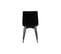 Chaises Design Noires En Tissu Velours Noir Et Métal (lot De 2) Maxwell