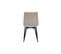 Chaises Design En Tissu Velours Taupe Et Métal Noir (lot De 2) Maxwell