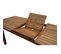 Table De Jardin Extensible Rallonges Intégrées En Bois Massif L160-210 Cm Mayel