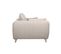 Canapé Convertible Scandinave 3 Places En Tissu Beige Avec Matelas 10 Cm Creep