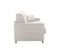 Canapé Convertible 3 Places En Tissu Beige Et Bois Clair Avec Matelas 18 Cm Skandy