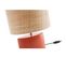 Lampe à Poser En Céramique Terracotta Mat Et Abat-jour En Raphia Naturel H40 Cm Tiga