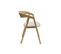 Chaises Scandinaves Empilables En Bois Clair Chêne Massif Et Tissu Beige (lot De 2) Lova