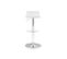 Tabourets De Bar Design Blancs Et Acier Chromé (lot De 2) Surf V2