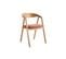 Chaises Empilables En Bois Clair Chêne Massif Et Tissu Effet Velours Terracotta (lot De 2) Lova