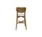 Tabouret De Bar En Bois Clair Chêne Massif Et Tissu Beige H65 Cm Lucia