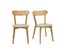 Chaises Vintage Bois Clair Chêne (lot De 2) Dove