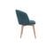 Chaises Scandinaves En Tissu Effet Velours Bleu Canard Et Bois Clair Massif (lot De 2) Vanity