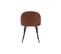 Chaises Design En Tissu Velours Rouge Tomette Et Métal Noir (lot De 2) Celeste