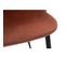 Chaises Design En Tissu Velours Rouge Tomette Et Métal Noir (lot De 2) Celeste