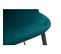 Chaises Design En Tissu Velours Bleu Pétrole Et Métal Noir (lot De 2) Celeste