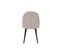 Chaises Design En Tissu Effet Velours Beige Et Métal Noir (lot De 2) Reez