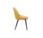 Chaises Design En Tissu Effet Velours Jaune Moutarde Et Métal Noir (lot De 2) Reez