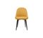 Chaises Design En Tissu Effet Velours Jaune Moutarde Et Métal Noir (lot De 2) Reez