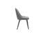 Chaises Design En Tissu Effet Velours Gris Et Métal Noir (lot De 2) Reez