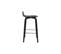 Tabourets De Bar Vintage Bois Noir H68 Cm (lot De 2) Obra