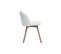 Chaises Scandinaves En Tissu Effet Laine Bouclée Blanc Et Bois Clair Massif (lot De 2) Celeste