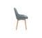 Chaises Scandinaves En Tissu Vert De Gris Et Bois Clair Massif (lot De 2) Holo