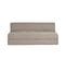 Chauffeuse 2 Places Convertible En Tissu Taupe Katy