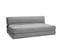 Chauffeuse 2 Places Convertible En Tissu Gris Clair Katy