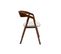 Chaises Vintage Empilables En Bois Massif Teinté Noyer, Effet Laine Bouclée Blanc (lot De 2) Lova