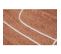 Tapis Rectangulaire Motif Line Art Terracotta Et Blanc 160 X 230 Cm Tiana
