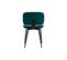 Chaises En Tissu Velours Bleu Pétrole Et Métal Noir (lot De 2) Atrium