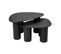 Tables Basses Gigognes Design En Bois Noir (lot De 2) Foleen