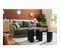 Tables Basses Gigognes Design En Bois Noir (lot De 2) Foleen