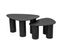 Tables Basses Gigognes Design En Bois Noir (lot De 2) Foleen