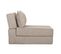 Chauffeuse 1 Place Convertible En Tissu Effet Velours Taupe Victor