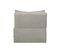 Chauffeuse 1 Place Convertible En Tissu Effet Velours Taupe Victor