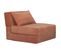 Chauffeuse 1 Place Convertible En Tissu Effet Velours Terracotta Victor