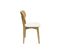 Chaises Vintage En Bois Clair Chêne Et Tissu Effet Laine Bouclée Blanc (lot De 2) Lucia