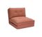 Chauffeuse 1 Place Convertible En Tissu Terracotta Sally