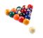 Billes De Billard 57 Mm Lot De 16 Pour Jeu Américain - Multicolore