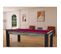 Table De Billard Convertible "oregon" 213cm Naturel et Prune