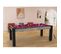 Table De Billard Convertible "oregon" 213cm Naturel et Prune