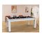 Table De Billard Convertible "oregon" 213cm Blanc et Noir