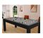 Table De Billard Convertible "oregon" 213cm Noir et Gris