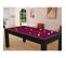 Table De Billard Convertible "oregon" 213cm Noir et Prune